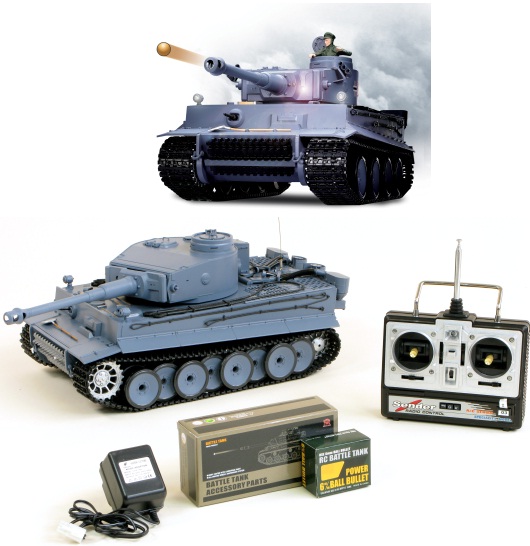 Heng Long 1/16 Germany TIGER RC Tank with Smoke and Sound