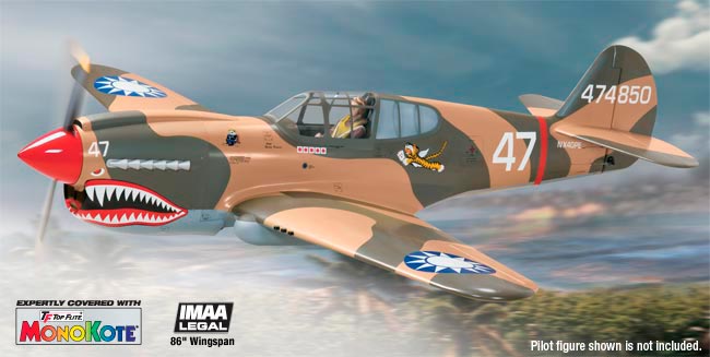 Top Flite Gaint P-40 Warhawk 43-55 cc ARF